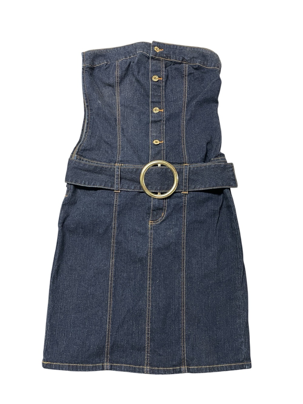 Vintage Y2K Baby Phat Denim Strapless Dress